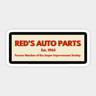 Road House: Red's Auto Parts Sticker